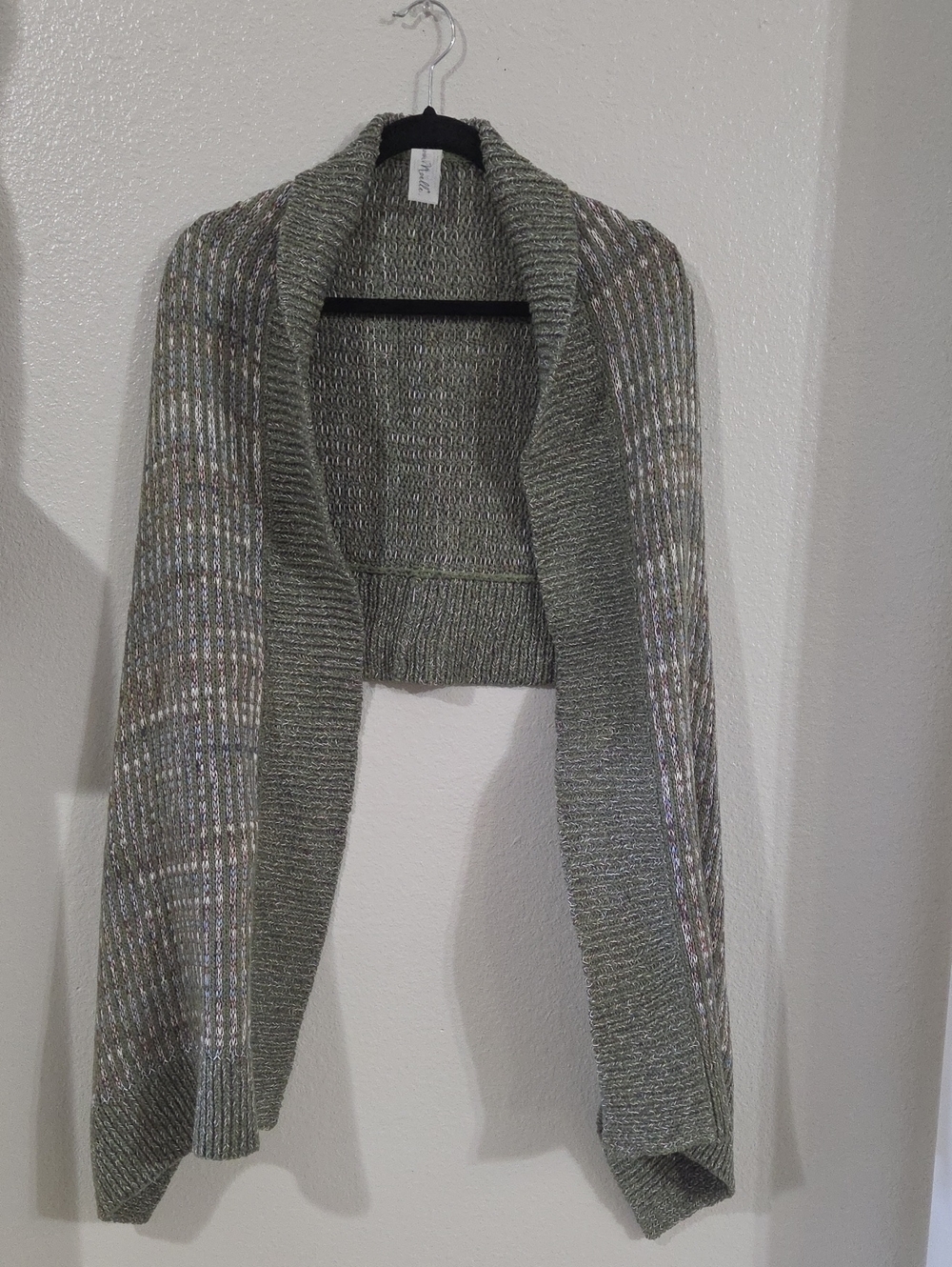 Simply Noelle Convertible Multi-way Knit Wrap - Marled Olive Green